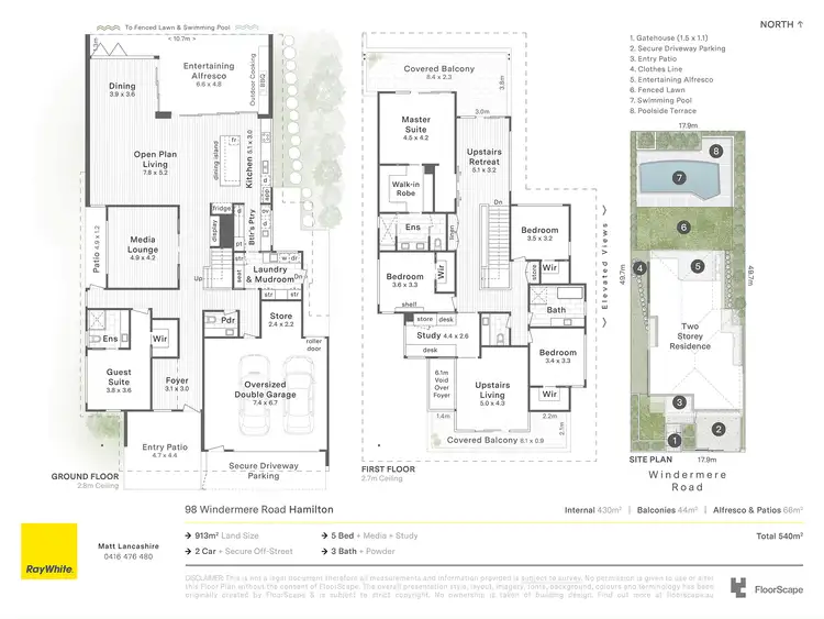Floorplan of Homely house listing, 98 Windermere Road, Hamilton QLD 4007