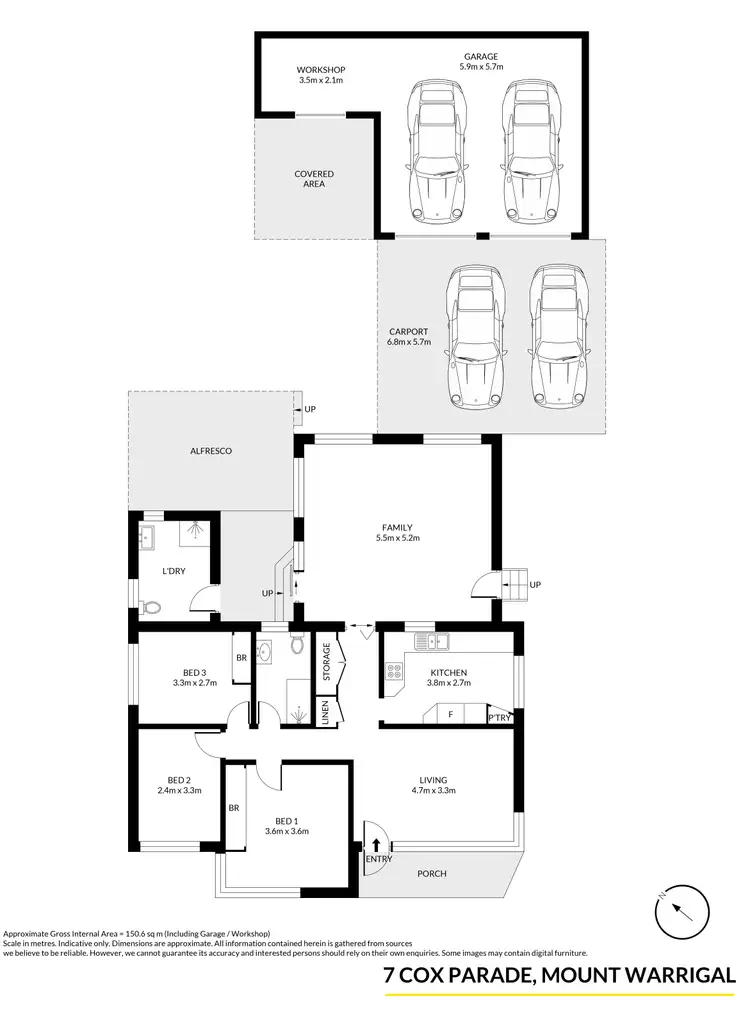 Floorplan of Homely house listing, 7 Cox Parade, Mount Warrigal NSW 2528