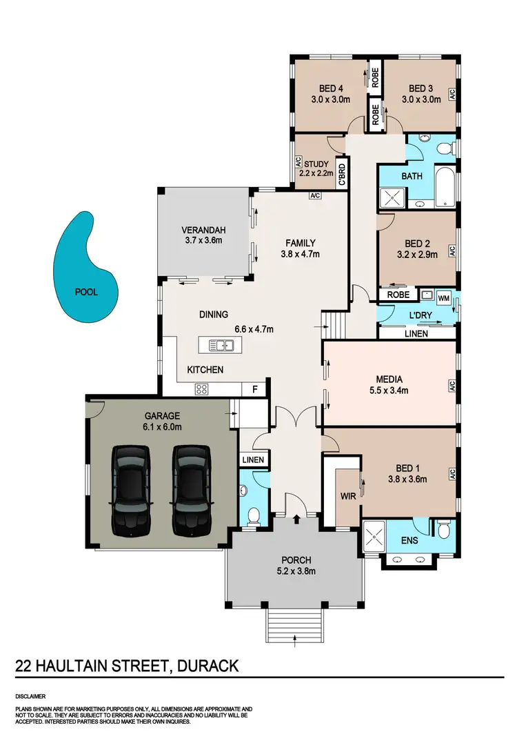 Floorplan of Homely house listing, 22 Haultain Crescent, Durack NT 830