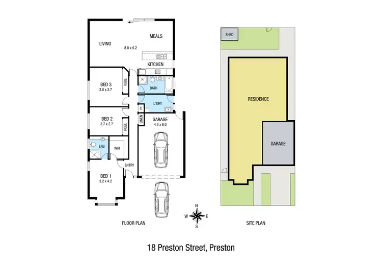 Floorplan of Homely house listing, 18 Preston Street, Preston VIC 3072