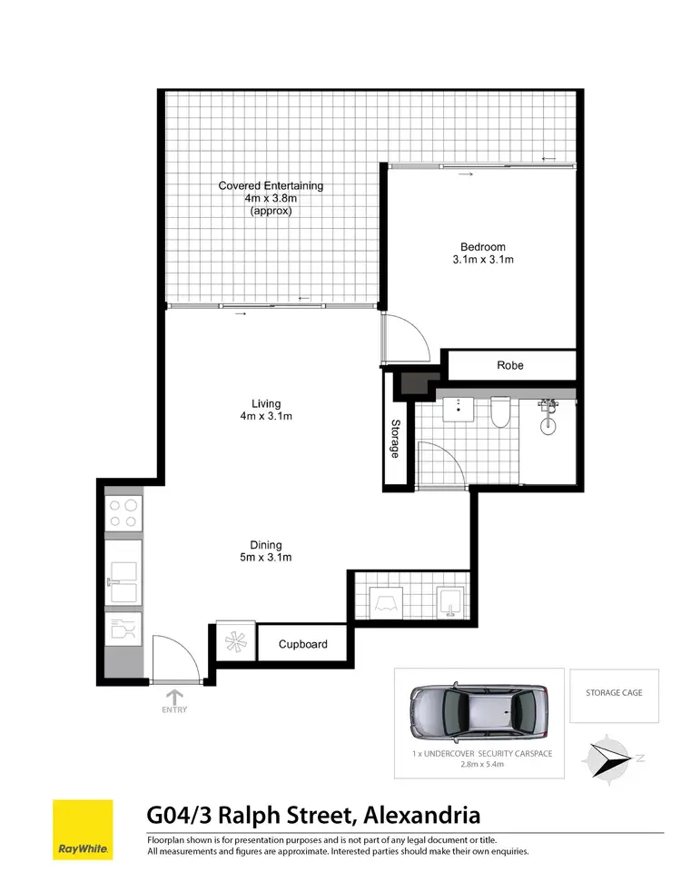 Floorplan of Homely apartment listing, G04/3 Ralph Street, Alexandria NSW 2015