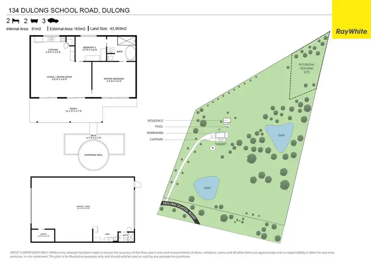 Floorplan of Homely rural property listing, 134 Dulong School Road, Dulong QLD 4560