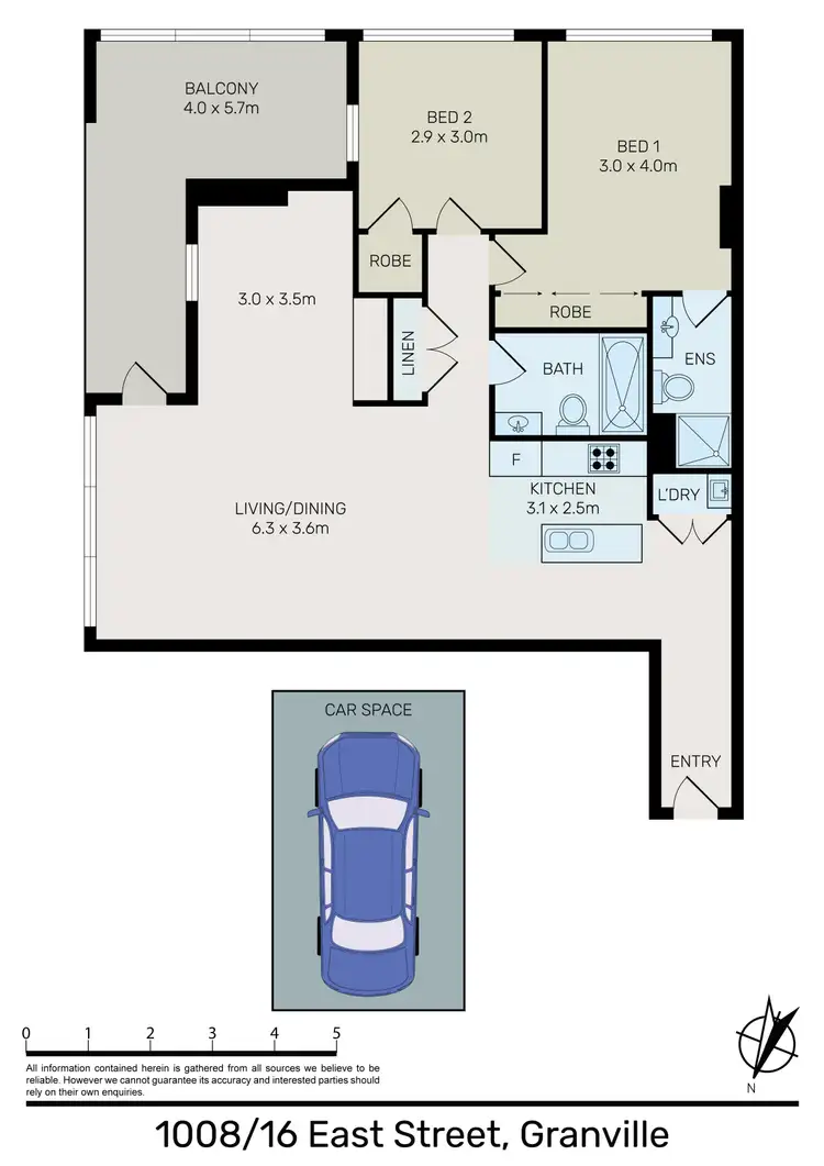 Floorplan of Homely apartment listing, 1008/16 East Street, Granville NSW 2142