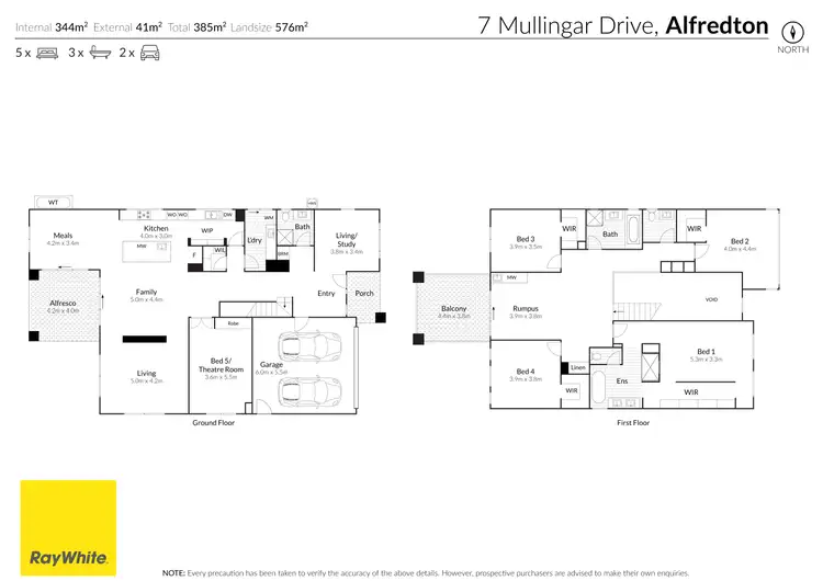 Floorplan of Homely house listing, 7 Mullingar Drive, Alfredton VIC 3350