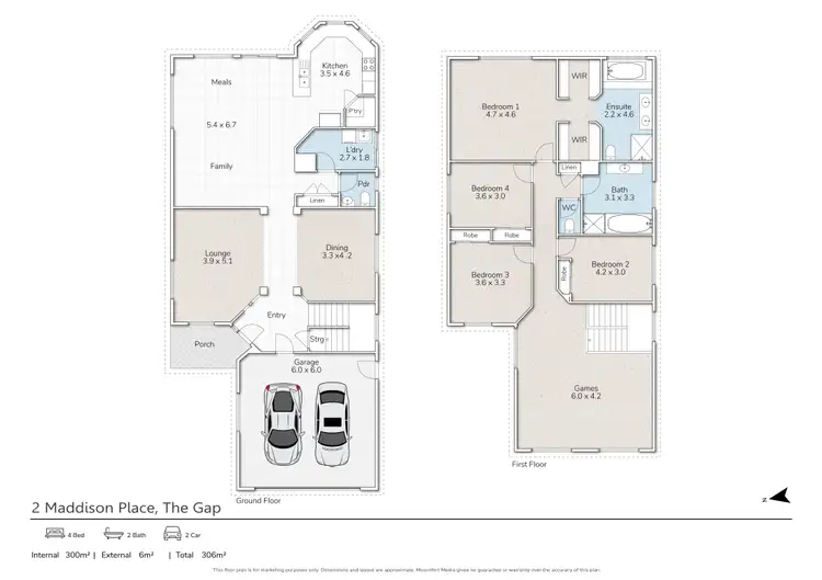 Floorplan of Homely house listing, 2 Maddison Place, The Gap QLD 4061