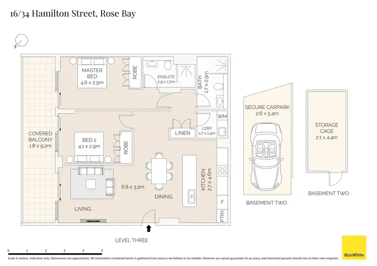 Floorplan of Homely apartment listing, 16/34 Hamilton Street, Rose Bay NSW 2029