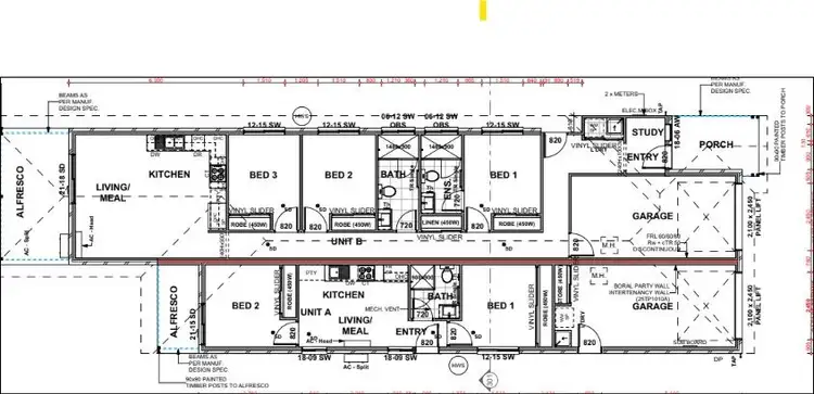 Floorplan of Homely semi-detached listing, 1/26 Love Street, Upper Caboolture QLD 4510