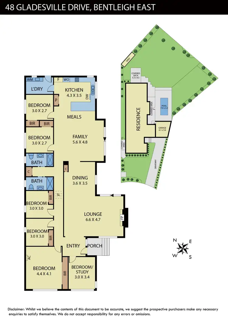 Floorplan of Homely house listing, 48 Gladesville Drive, Bentleigh East VIC 3165
