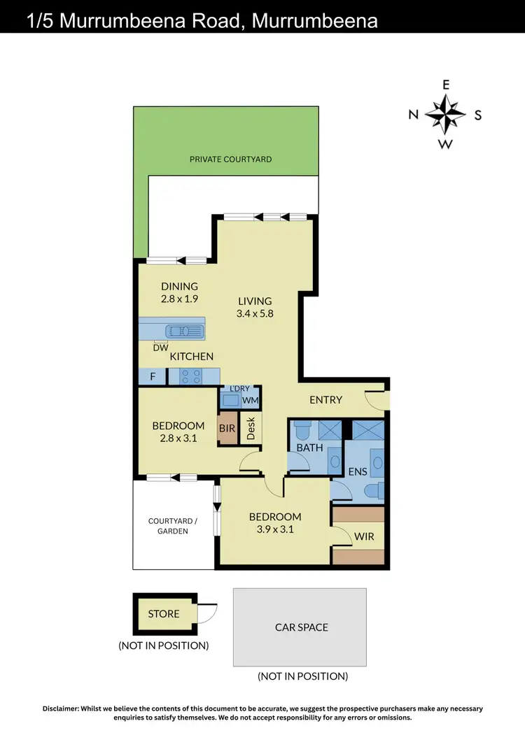 Floorplan of Homely apartment listing, 1/5 Murrumbeena Road, Murrumbeena VIC 3163