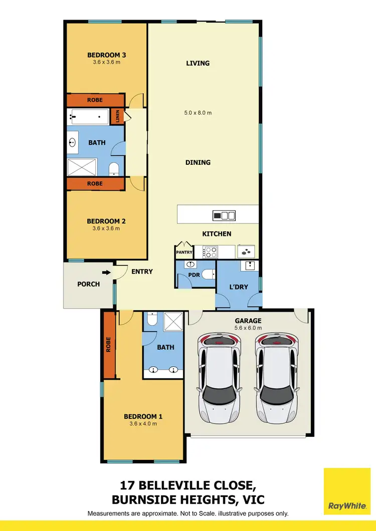 Floorplan of Homely house listing, 17 Belleville Close, Burnside Heights VIC 3023