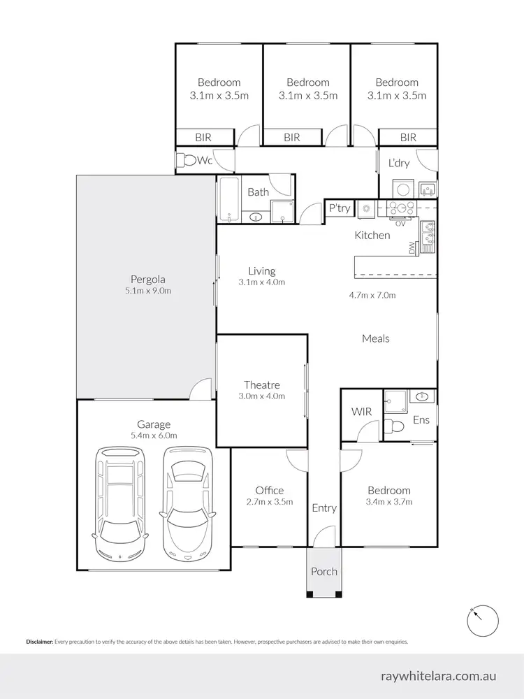 Floorplan of Homely house listing, 4 Raymond George Place, Lara VIC 3212