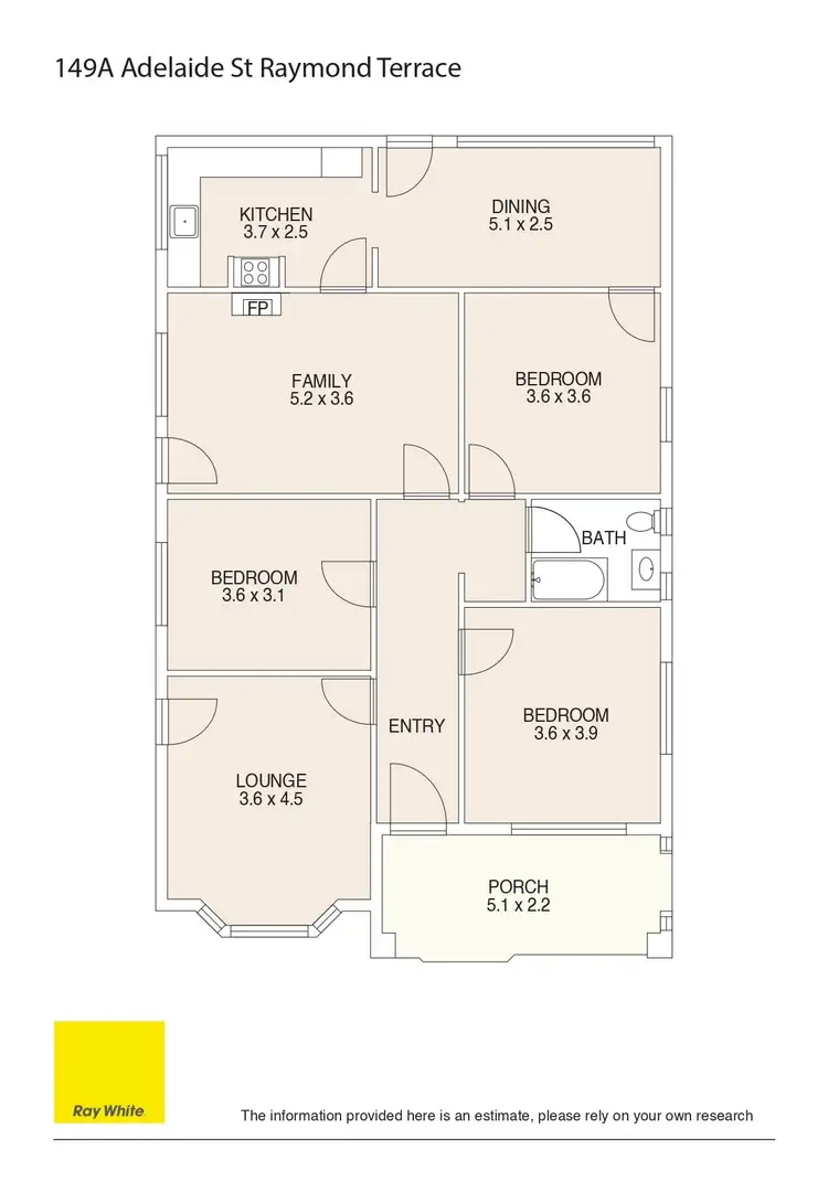Floorplan of Homely house listing, 149A Adelaide Street, Raymond Terrace NSW 2324