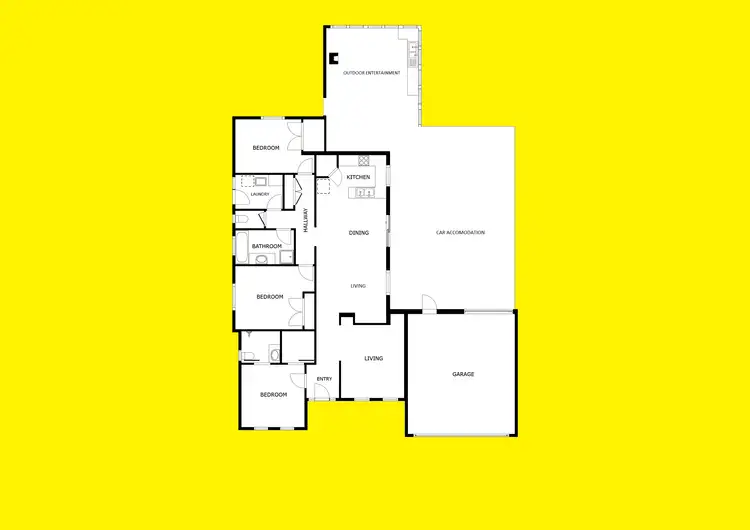 Floorplan of Homely house listing, 14 Leichhardt Drive, Mildura VIC 3500