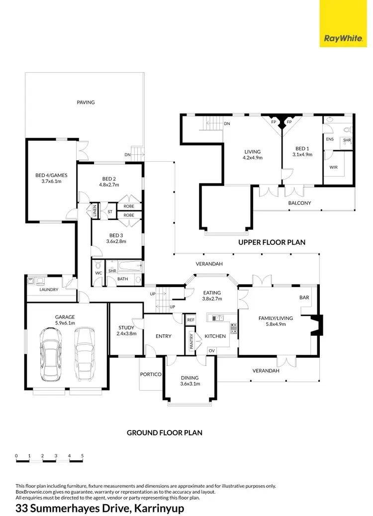 Floorplan of Homely house listing, 33 Summerhayes Drive, Karrinyup WA 6018