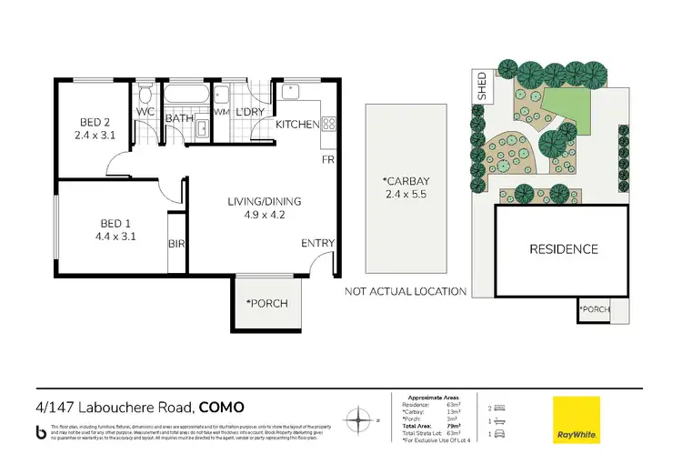 Floorplan of Homely house listing, 4/147 Labouchere Road, Como WA 6152