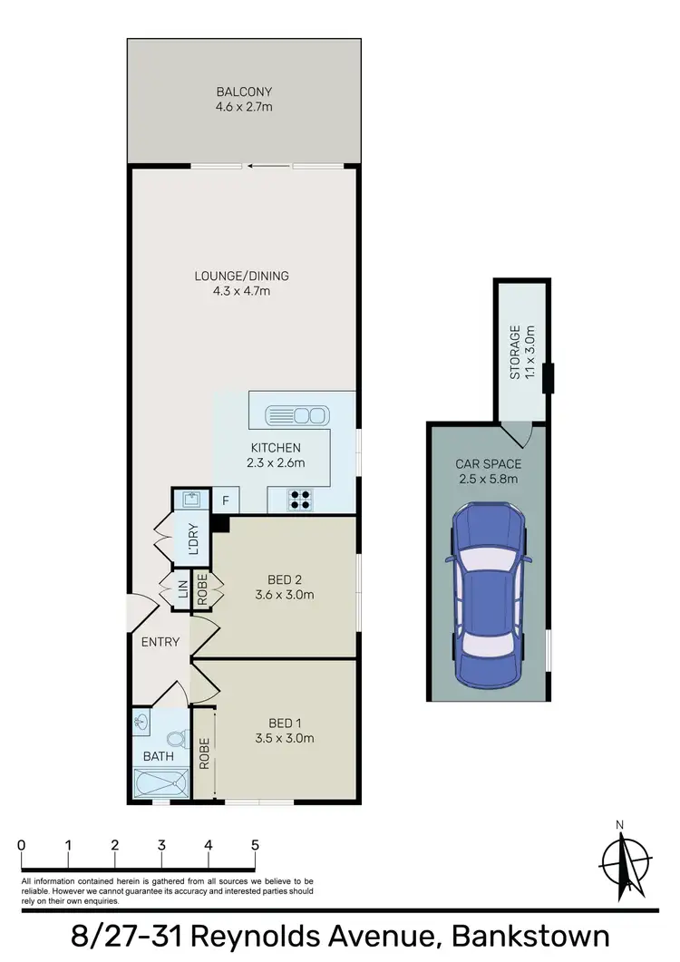 Floorplan of Homely unit listing, 8/27-31 Reynolds Avenue, Bankstown NSW 2200