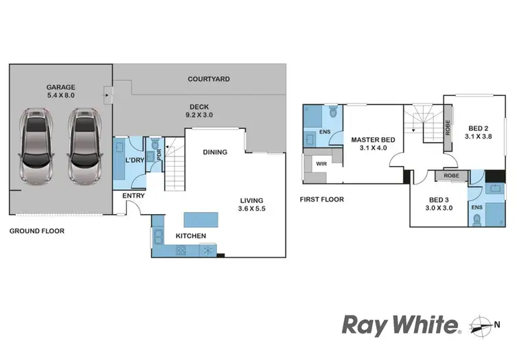Floorplan of Homely townhouse listing, 19A Conferta Crescent, Doveton VIC 3177