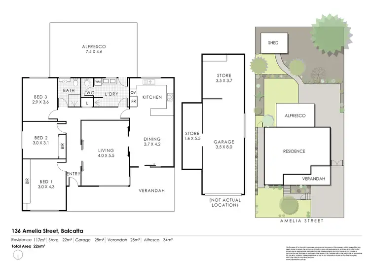 Floorplan of Homely house listing, 136 Amelia Street, Balcatta WA 6021