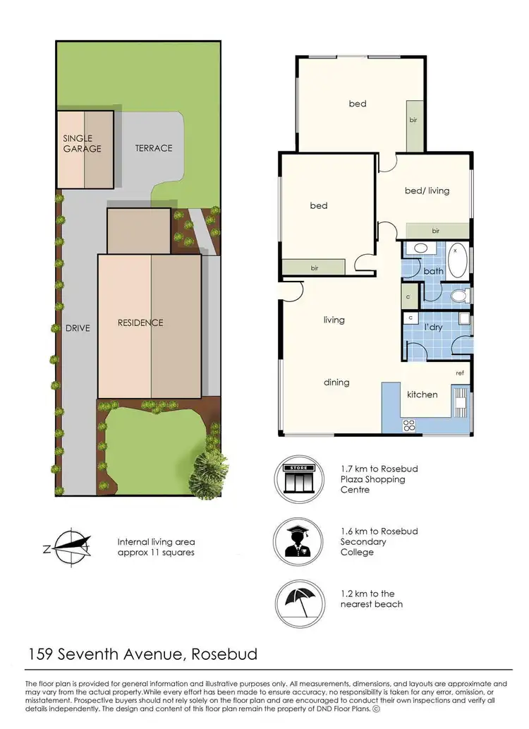 Floorplan of Homely house listing, 159 Seventh Avenue, Rosebud VIC 3939