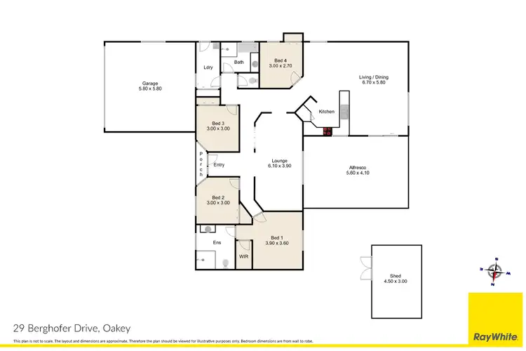 Floorplan of Homely house listing, 29 Berghofer Drive, Oakey QLD 4401