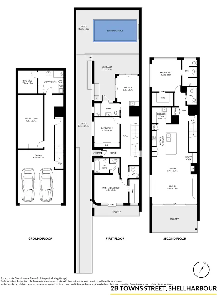 Floorplan of Homely house listing, 2B Towns Street, Shellharbour NSW 2529