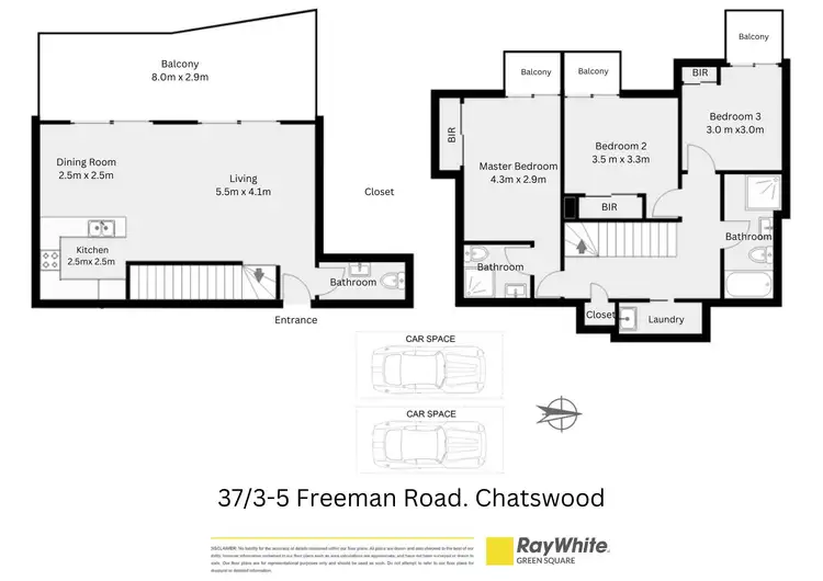 Floorplan of Homely apartment listing, 37/3-5 Freeman Road, Chatswood NSW 2067