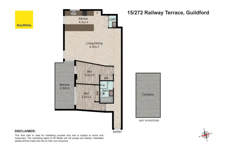 Floorplan of Homely unit listing, 215/272-276 Railway Terrace, Guildford NSW 2161