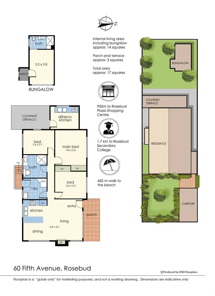 Floorplan of Homely house listing, 60 Fifth Avenue, Rosebud VIC 3939