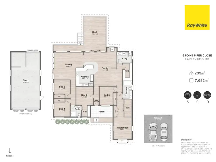 Floorplan of Homely rural property listing, 6 Point Piper Close, Laidley Heights QLD 4341