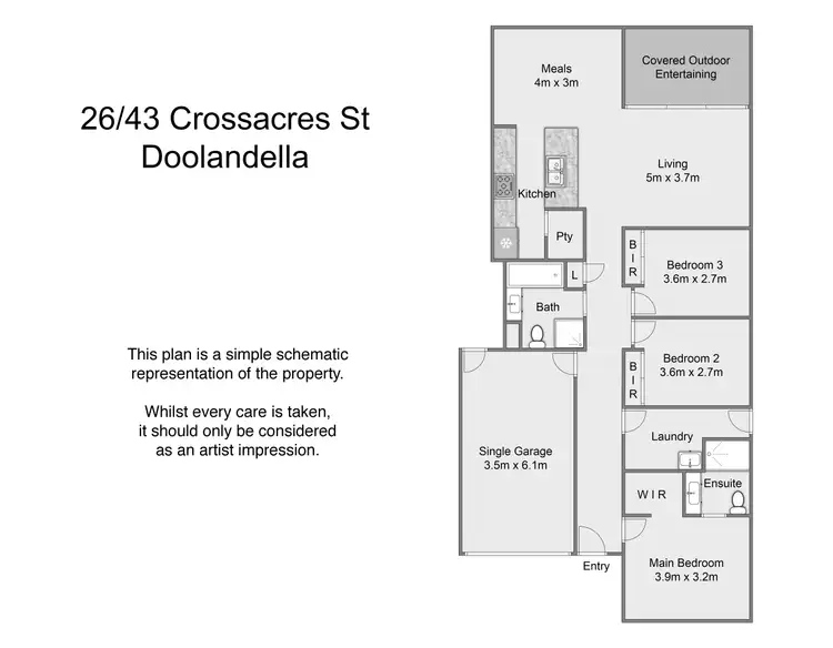 Floorplan of Homely house listing, 26/43 Crossacres Street, Doolandella QLD 4077