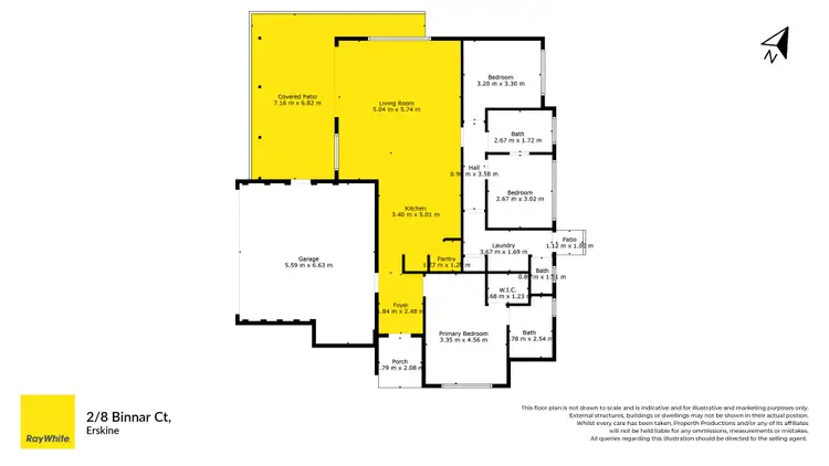 Floorplan of Homely house listing, 2/8 Binnar Court, Erskine WA 6210