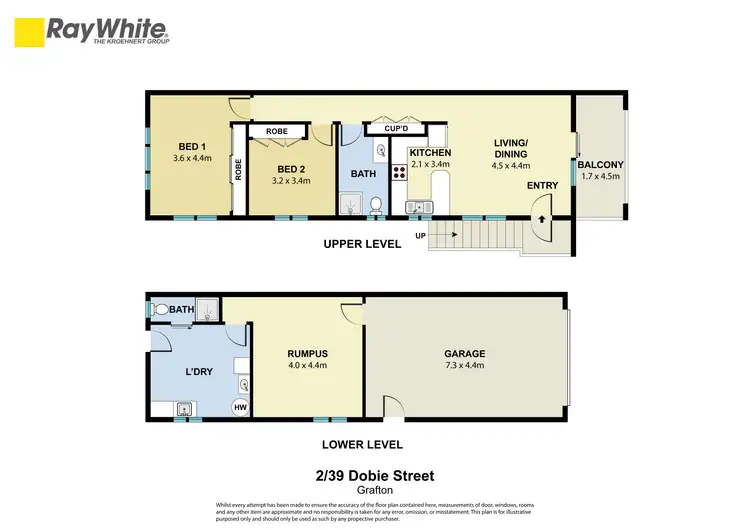 Floorplan of Homely semi-detached listing, 1&2/39 Dobie Street, Grafton NSW 2460