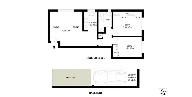 Floorplan of Homely apartment listing, 3/11 Hercules Road, Brighton Le Sands NSW 2216