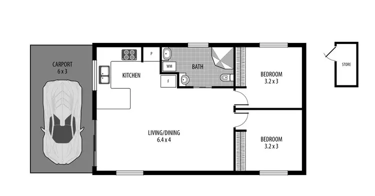 Floorplan of Homely house listing, 32A Murrawal Road, Wyongah NSW 2259