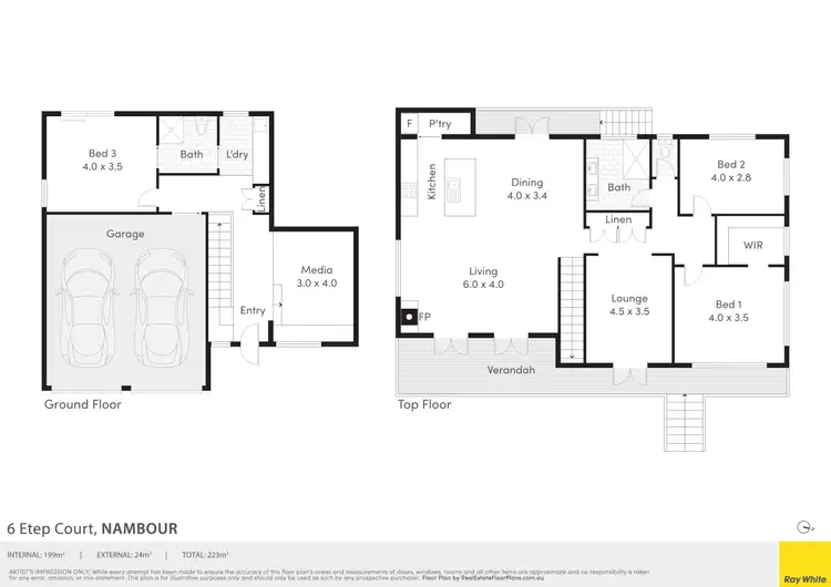 Floorplan of Homely house listing, 6 Etep Court, Nambour QLD 4560