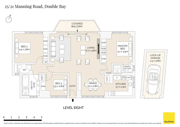 Floorplan of Homely apartment listing, 25/21 Manning Road, Double Bay NSW 2028