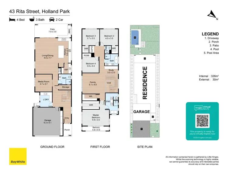 Floorplan of Homely house listing, 43 Rita Street, Holland Park QLD 4121