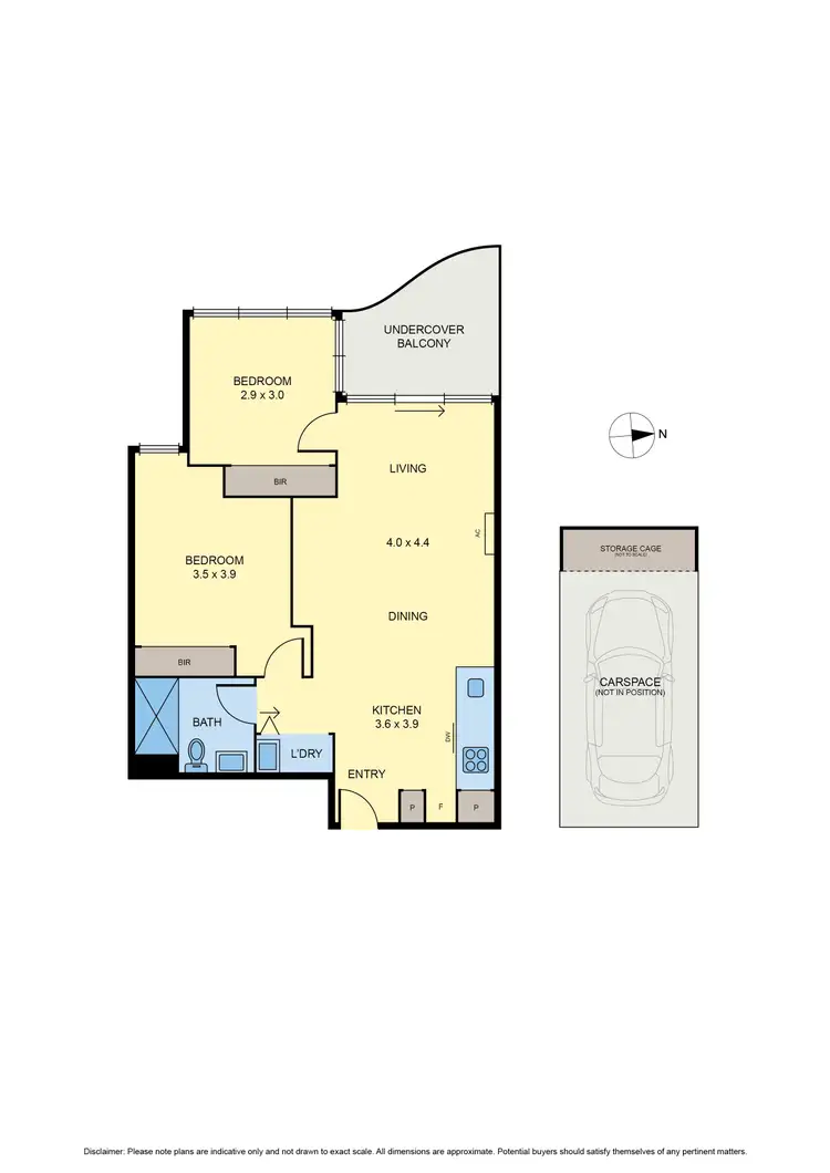 Floorplan of Homely apartment listing, 206/11 Urquhart Street, Coburg VIC 3058
