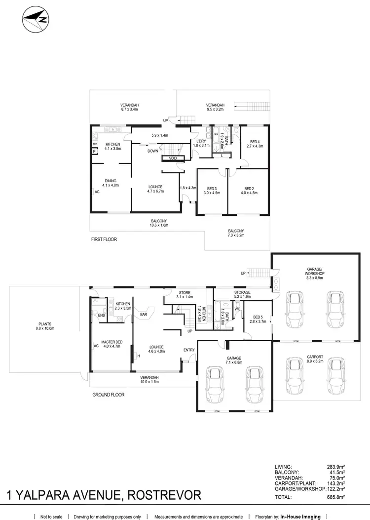 Floorplan of Homely house listing, 1 Yalpara Avenue, Rostrevor SA 5073