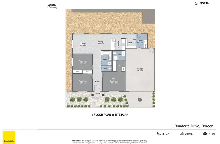 Floorplan of Homely house listing, 3 Bunderra Drive, Doreen VIC 3754