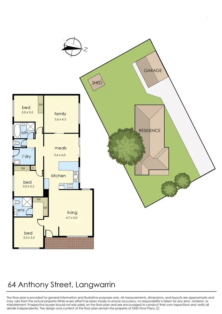 Floorplan of Homely house listing, 64 Anthony Street, Langwarrin VIC 3910