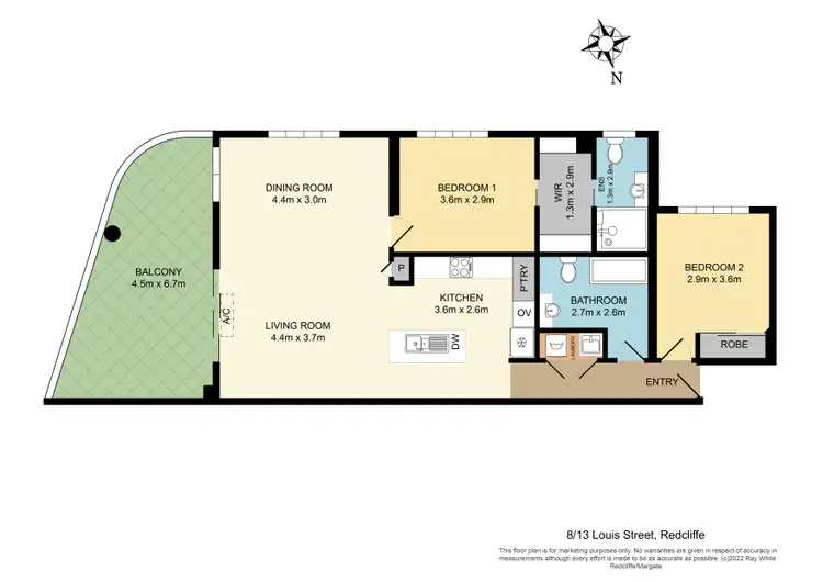 Floorplan of Homely unit listing, 8/13 Louis Street, Redcliffe QLD 4020