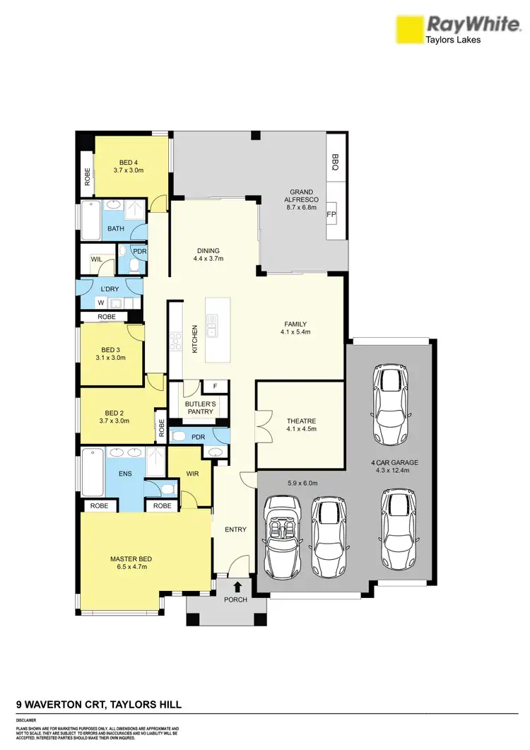 Floorplan of Homely house listing, 9 Waverton Court, Taylors Hill VIC 3037