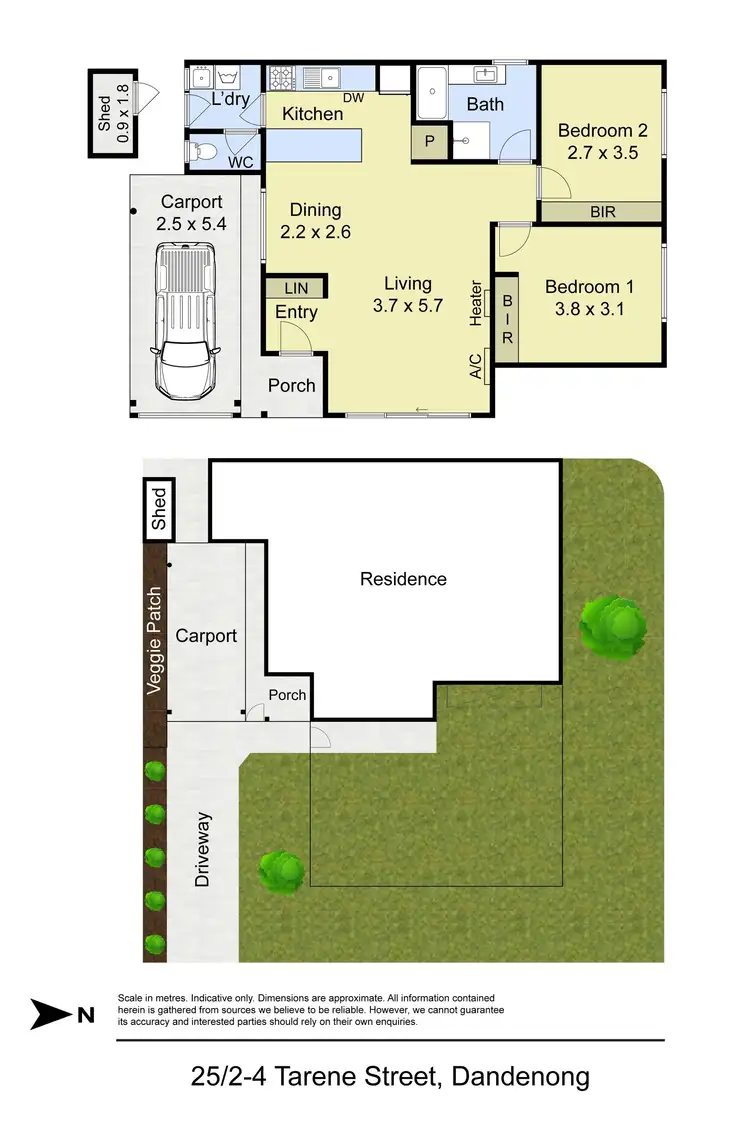 Floorplan of Homely unit listing, 25/2-4 Tarene Street, Dandenong VIC 3175