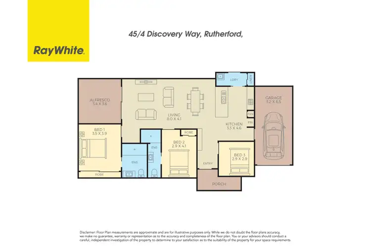Floorplan of Homely retirement listing, 45/4 Discovery Way, Rutherford NSW 2320