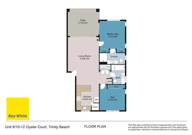 Floorplan of Homely unit listing, 9/10-12 Oyster Court, Trinity Beach QLD 4879