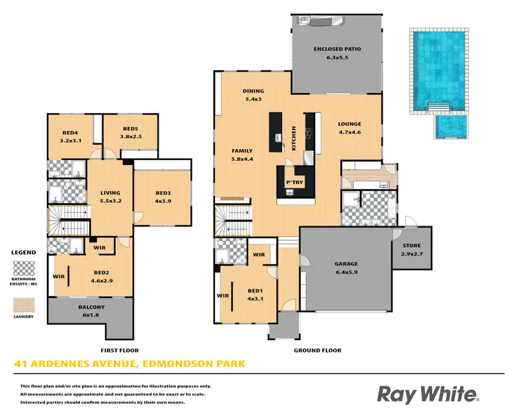 Floorplan of Homely house listing, 41 Ardennes Avenue, Edmondson Park NSW 2174