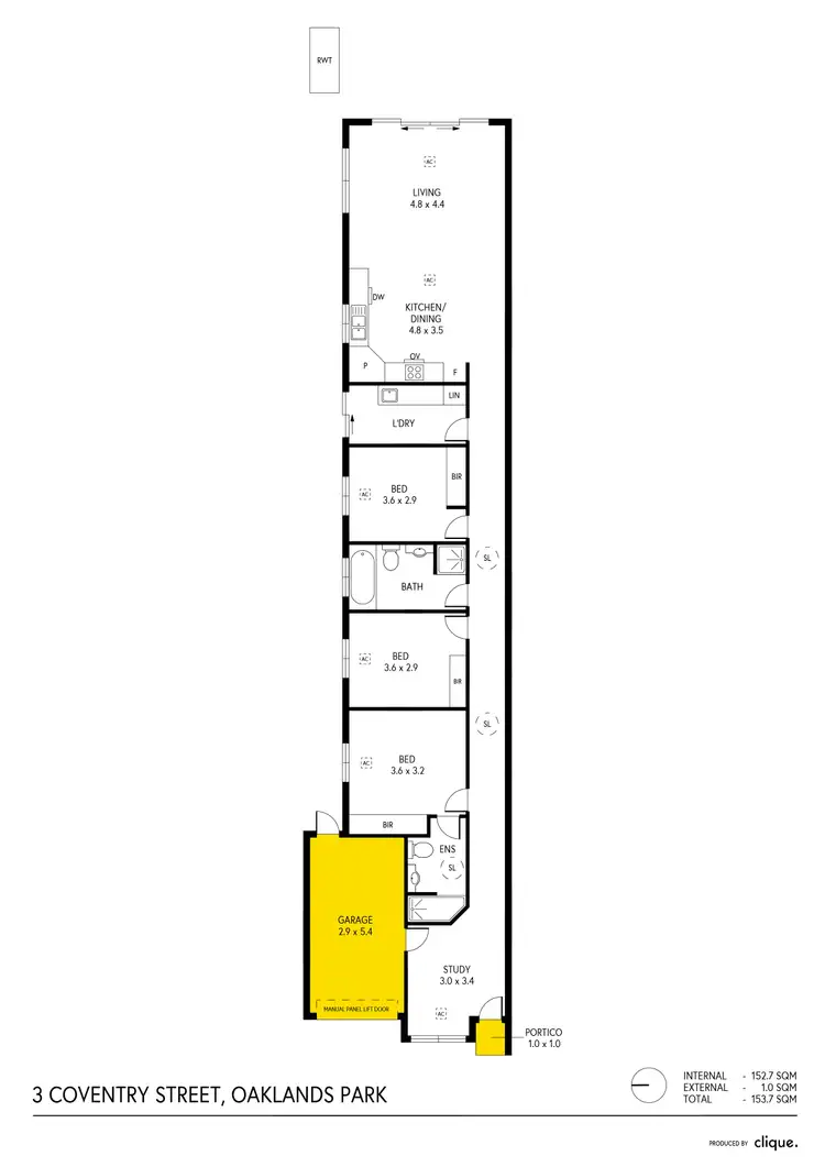Floorplan of Homely house listing, 3 Coventry Street, Oaklands Park SA 5046