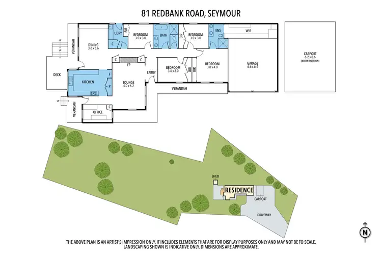 Floorplan of Homely house listing, 81 Redbank Road, Seymour VIC 3660