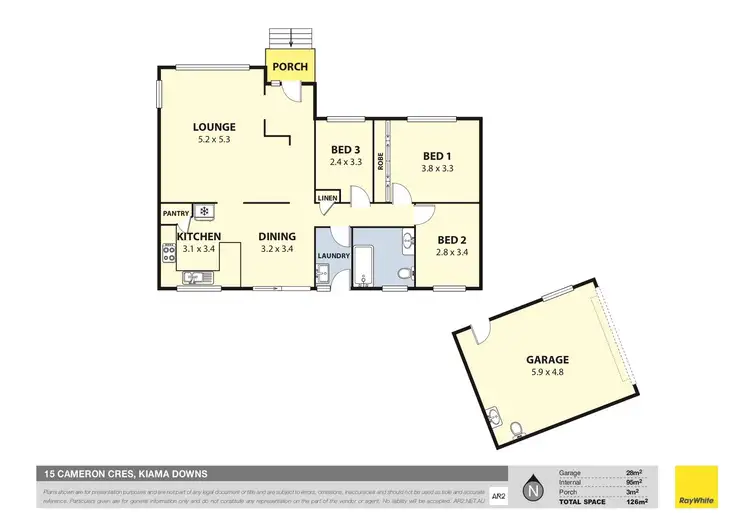 Floorplan of Homely house listing, 15 Cameron Crescent, Kiama Downs NSW 2533